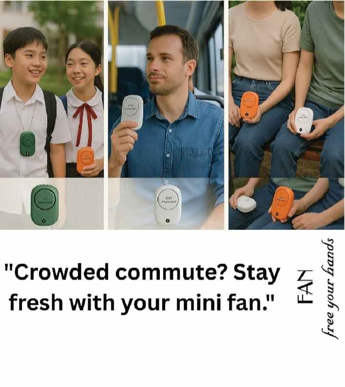 Portable Hand Fan - প্রোর্টেবল ফ্যান - Image 5